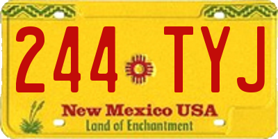 NM license plate 244TYJ
