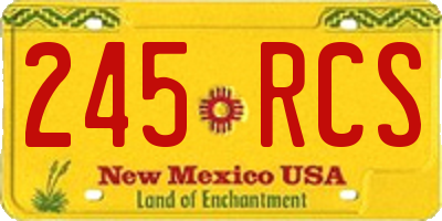 NM license plate 245RCS