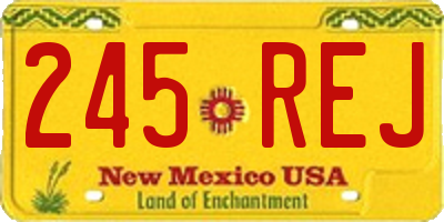 NM license plate 245REJ