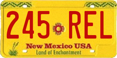 NM license plate 245REL