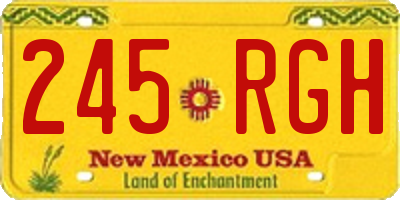 NM license plate 245RGH