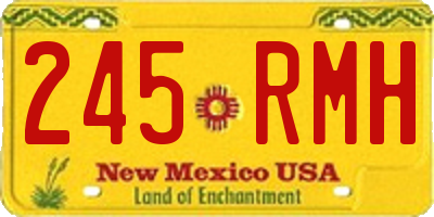 NM license plate 245RMH