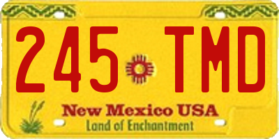 NM license plate 245TMD