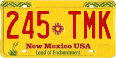 NM license plate 245TMK