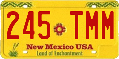 NM license plate 245TMM