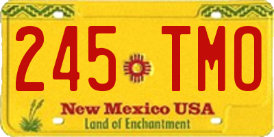 NM license plate 245TMO