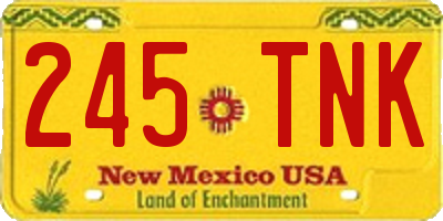 NM license plate 245TNK