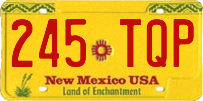 NM license plate 245TQP