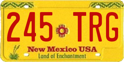 NM license plate 245TRG