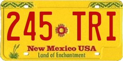 NM license plate 245TRI