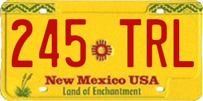 NM license plate 245TRL