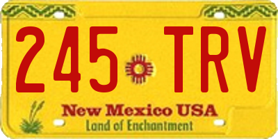 NM license plate 245TRV