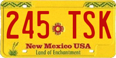 NM license plate 245TSK