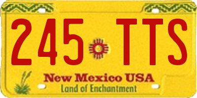 NM license plate 245TTS