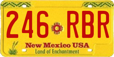 NM license plate 246RBR