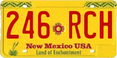 NM license plate 246RCH