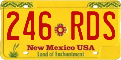 NM license plate 246RDS