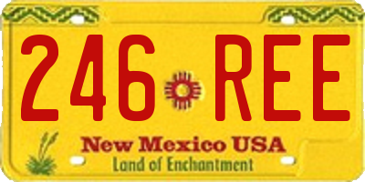 NM license plate 246REE