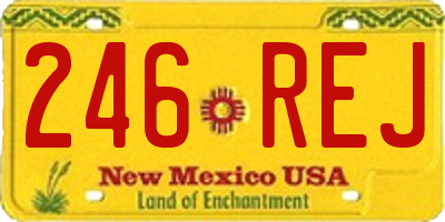 NM license plate 246REJ