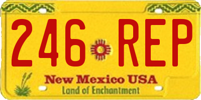 NM license plate 246REP