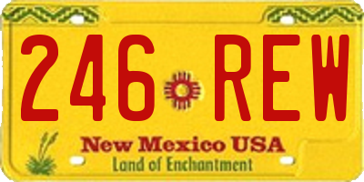 NM license plate 246REW