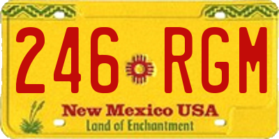 NM license plate 246RGM