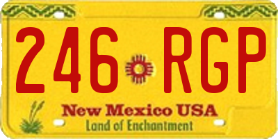 NM license plate 246RGP