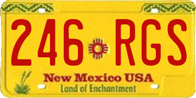 NM license plate 246RGS