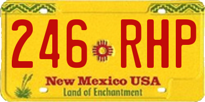 NM license plate 246RHP