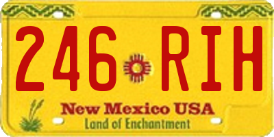 NM license plate 246RIH