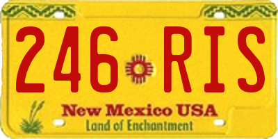 NM license plate 246RIS
