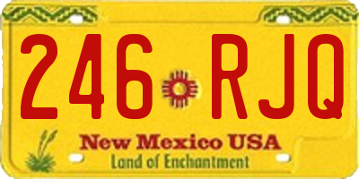 NM license plate 246RJQ