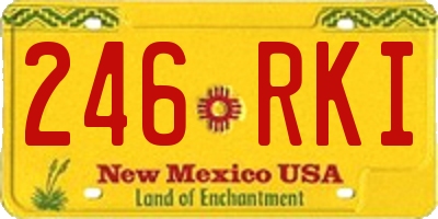 NM license plate 246RKI