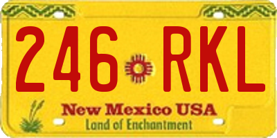 NM license plate 246RKL