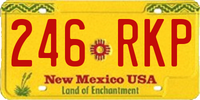 NM license plate 246RKP