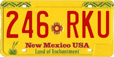NM license plate 246RKU