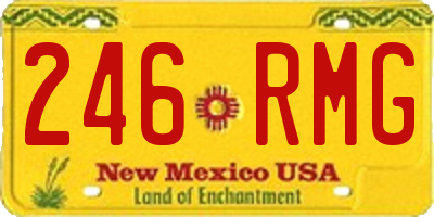 NM license plate 246RMG