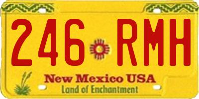 NM license plate 246RMH