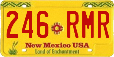 NM license plate 246RMR