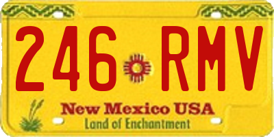 NM license plate 246RMV