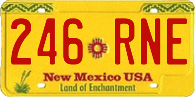 NM license plate 246RNE