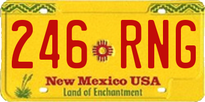 NM license plate 246RNG