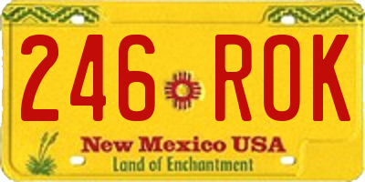 NM license plate 246ROK