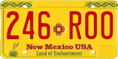 NM license plate 246ROO