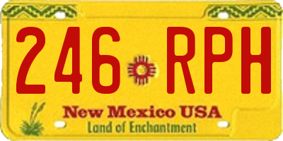 NM license plate 246RPH