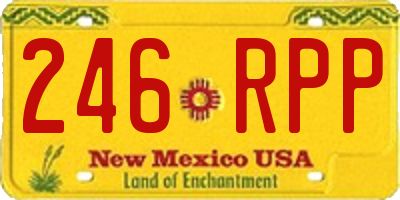 NM license plate 246RPP