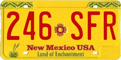 NM license plate 246SFR