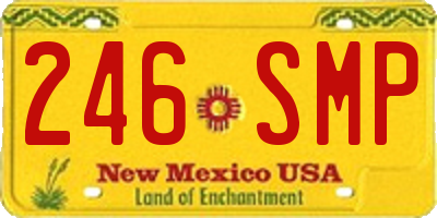 NM license plate 246SMP