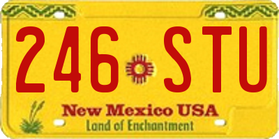NM license plate 246STU