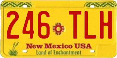 NM license plate 246TLH